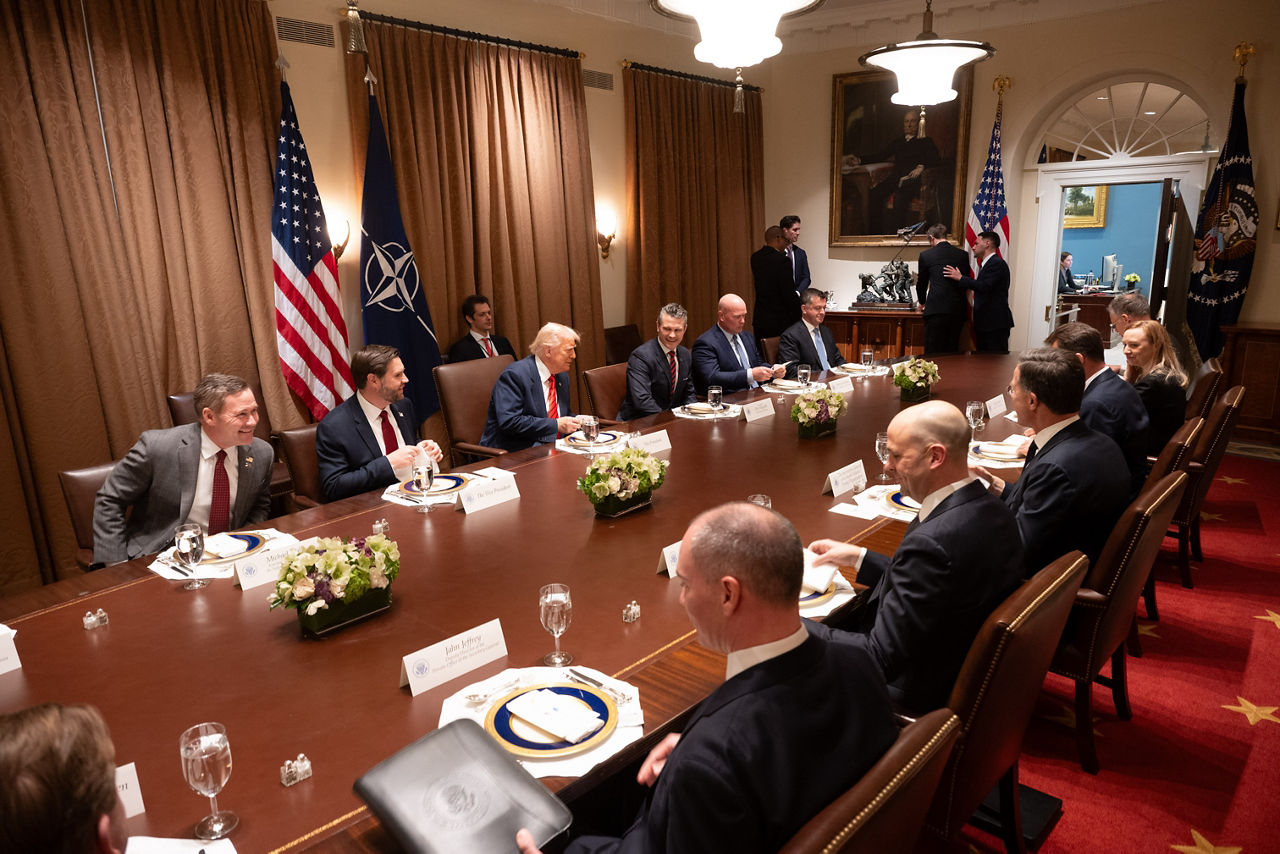 NATO Secretary General Mark Rutte with the President of the United States of America, Donald J. Trump at the White House
