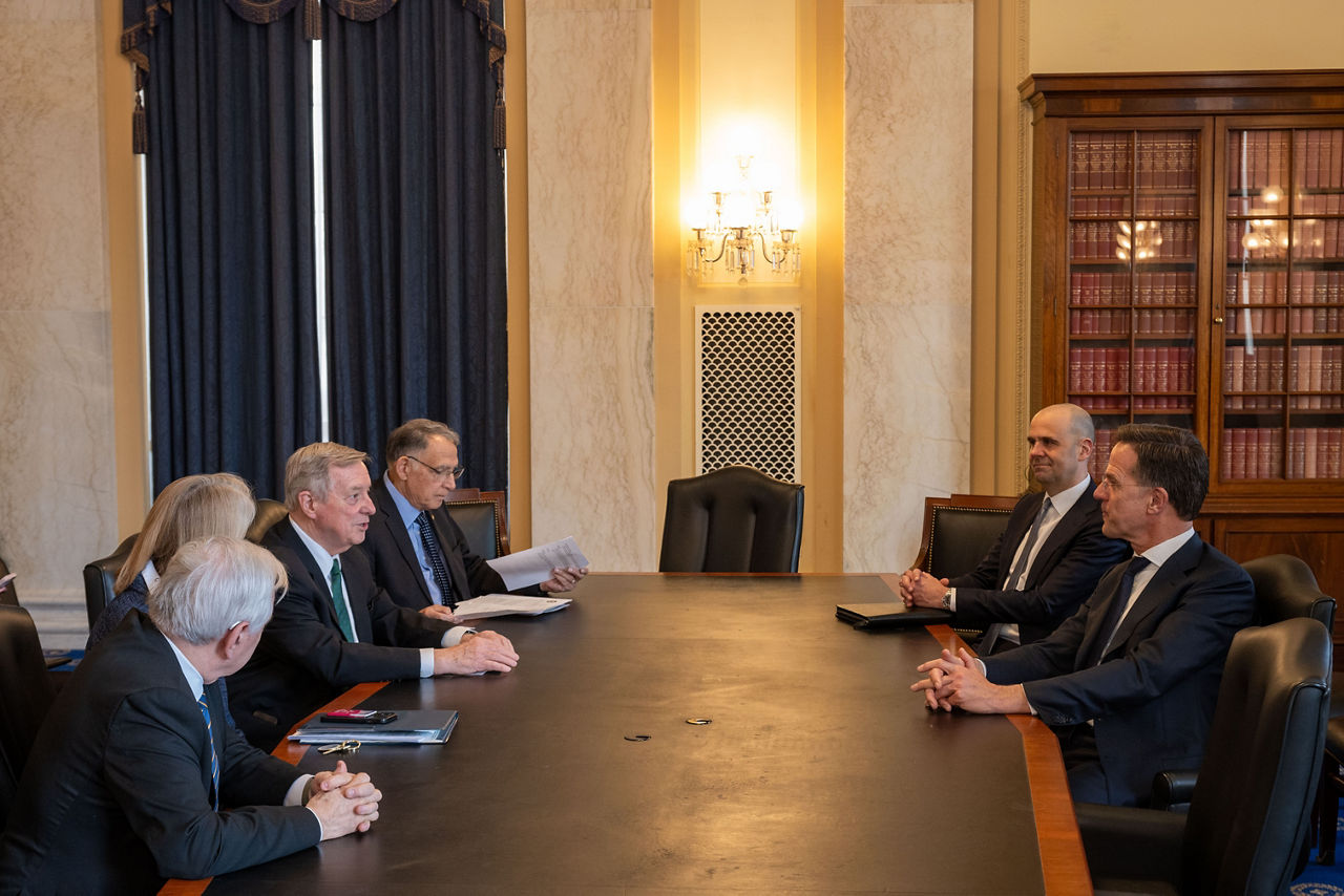 NATO Secretary General Mark Rutte meets with U.S. Senator Mike Crapo