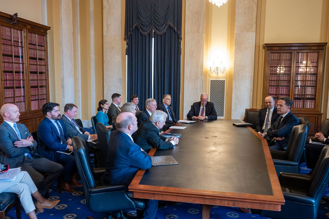 NATO Secretary General Mark Rutte meets with U.S. Senator Mike Crapo