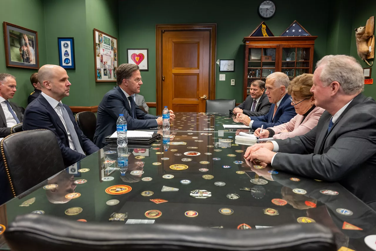 NATO Secretary General Mark Rutte meets with members of the Senate: U.S. Senator Jeanne Shaheen, U.S. Senator Thom Tillis and U.S. Senator Angus King