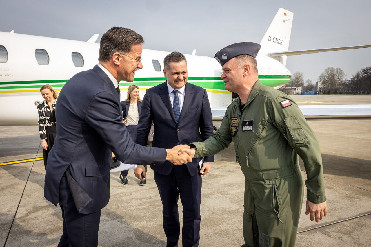 NATO Secretary General Mark Rutte arrives in Poland