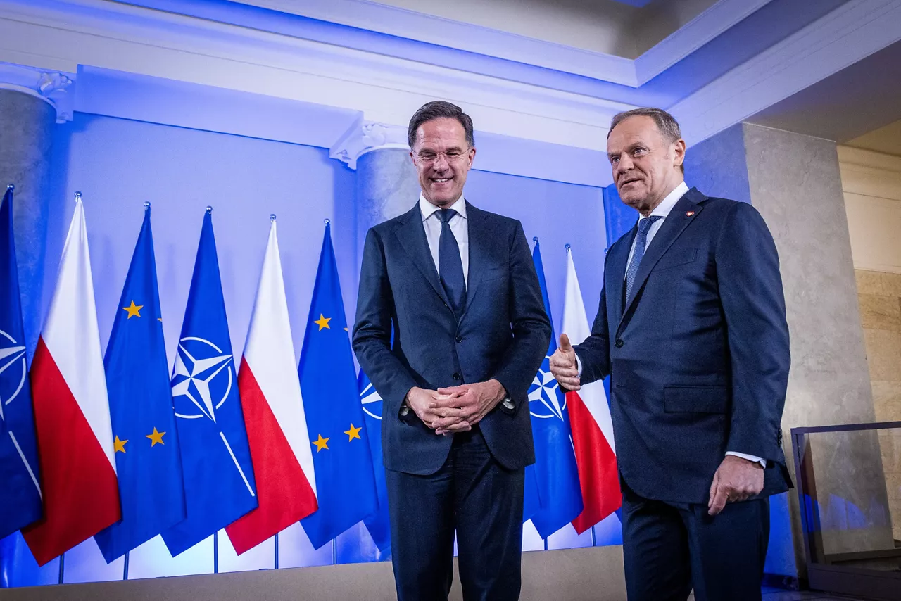 NATO Secretary General Mark Rutte  with Prime Minister Donald Tusk