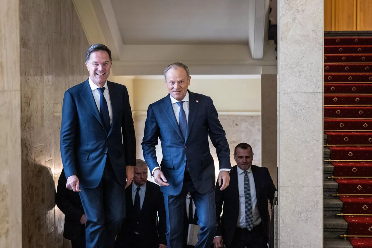 NATO Secretary General Mark Rutte  with Prime Minister Donald Tusk