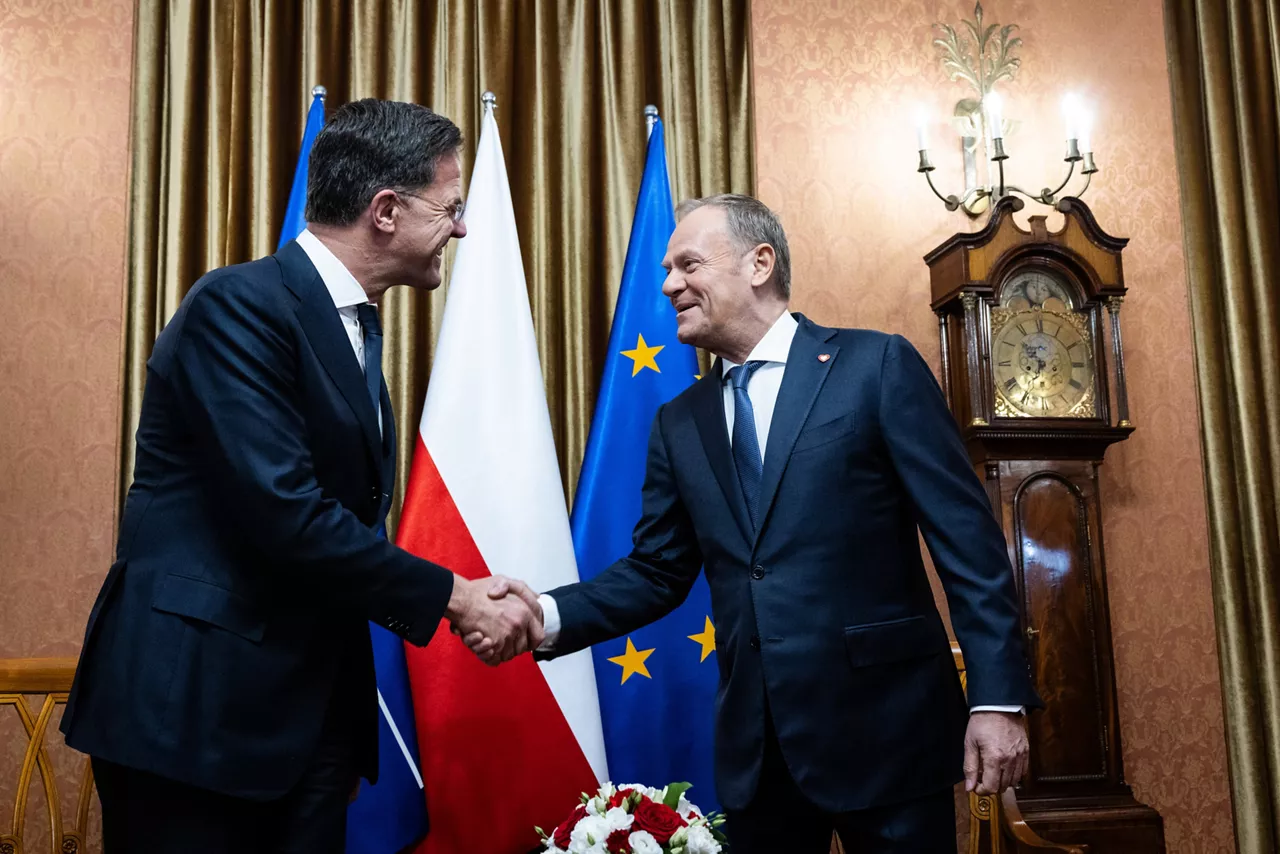 NATO Secretary General Mark Rutte  with Prime Minister Donald Tusk