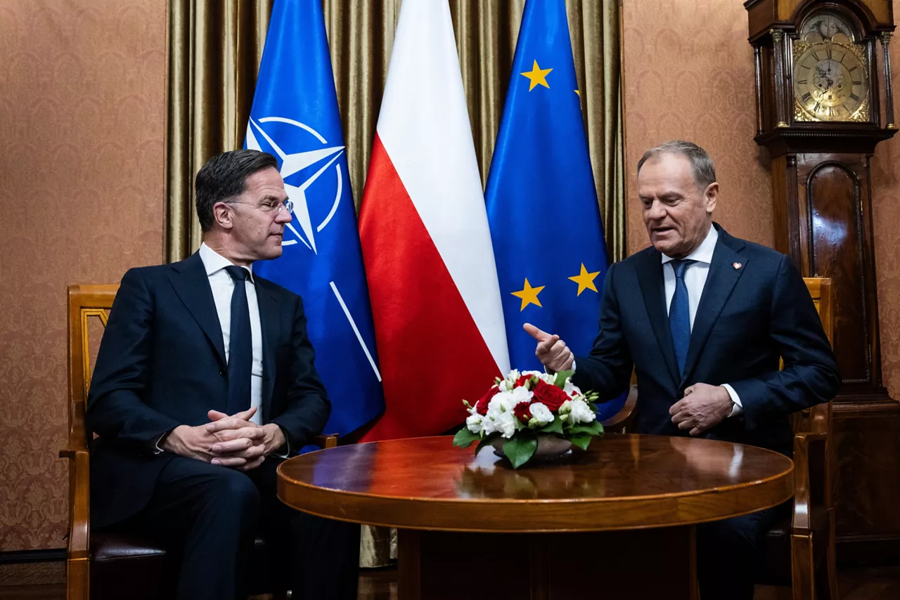 NATO Secretary General Mark Rutte  with Prime Minister Donald Tusk