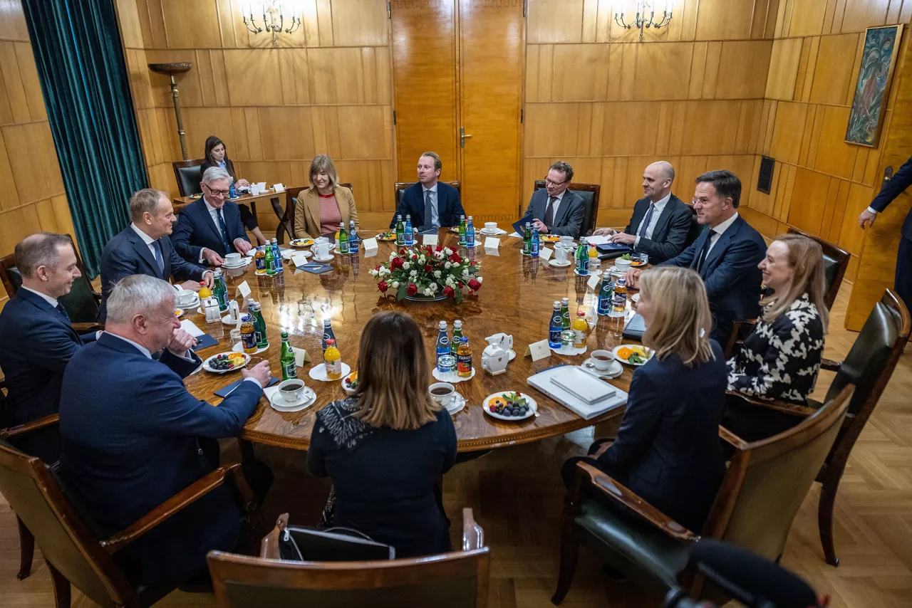 NATO Secretary General Mark Rutte  with Prime Minister Donald Tusk