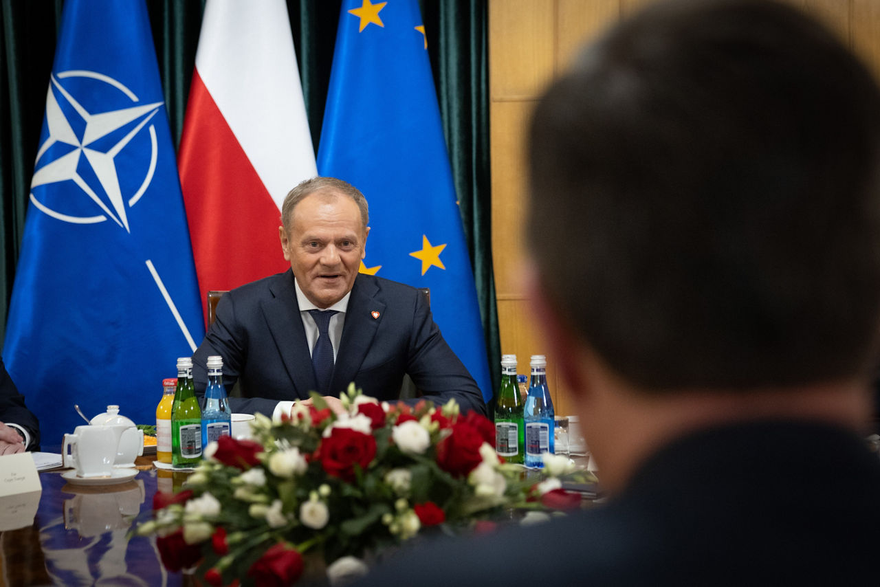 NATO Secretary General Mark Rutte  with Prime Minister Donald Tusk