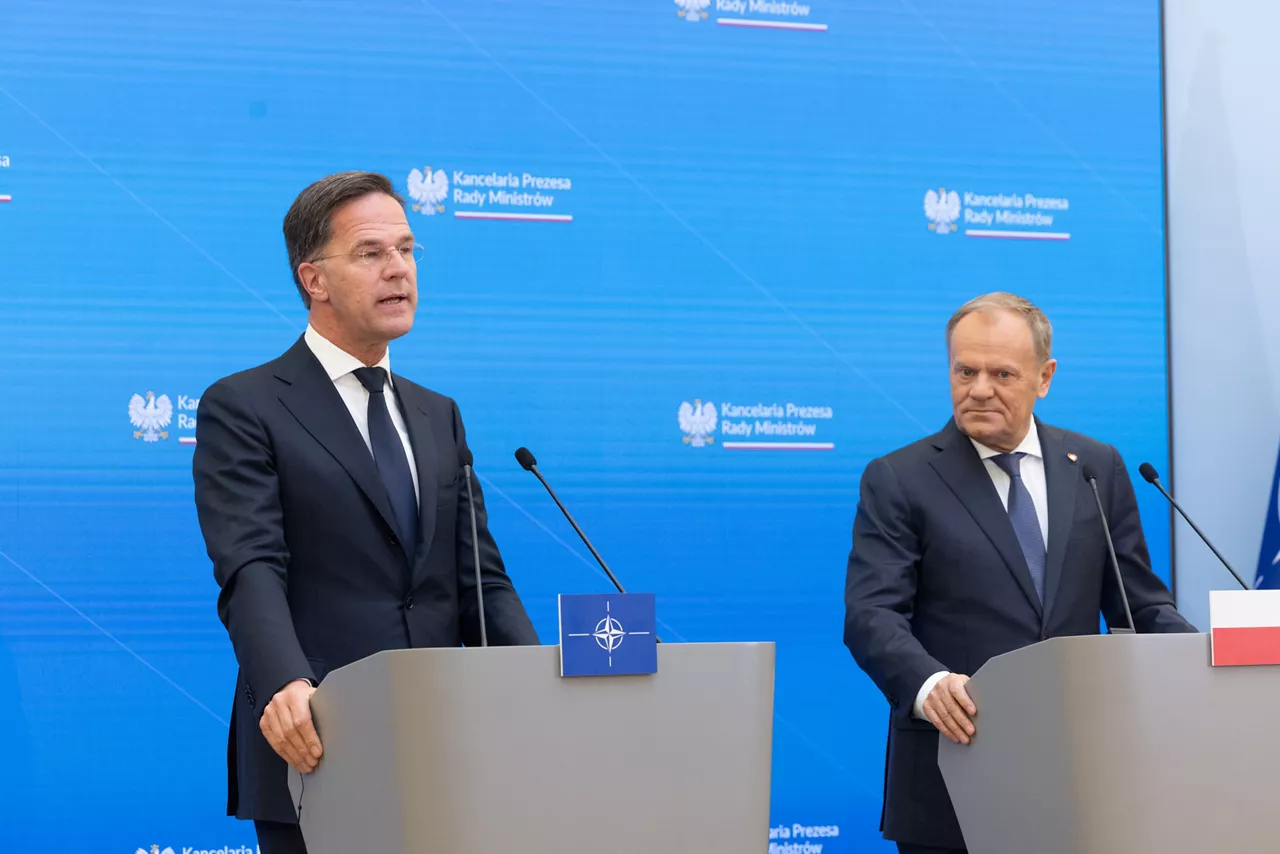 NATO Secretary General Mark Rutte  with Prime Minister Donald Tusk