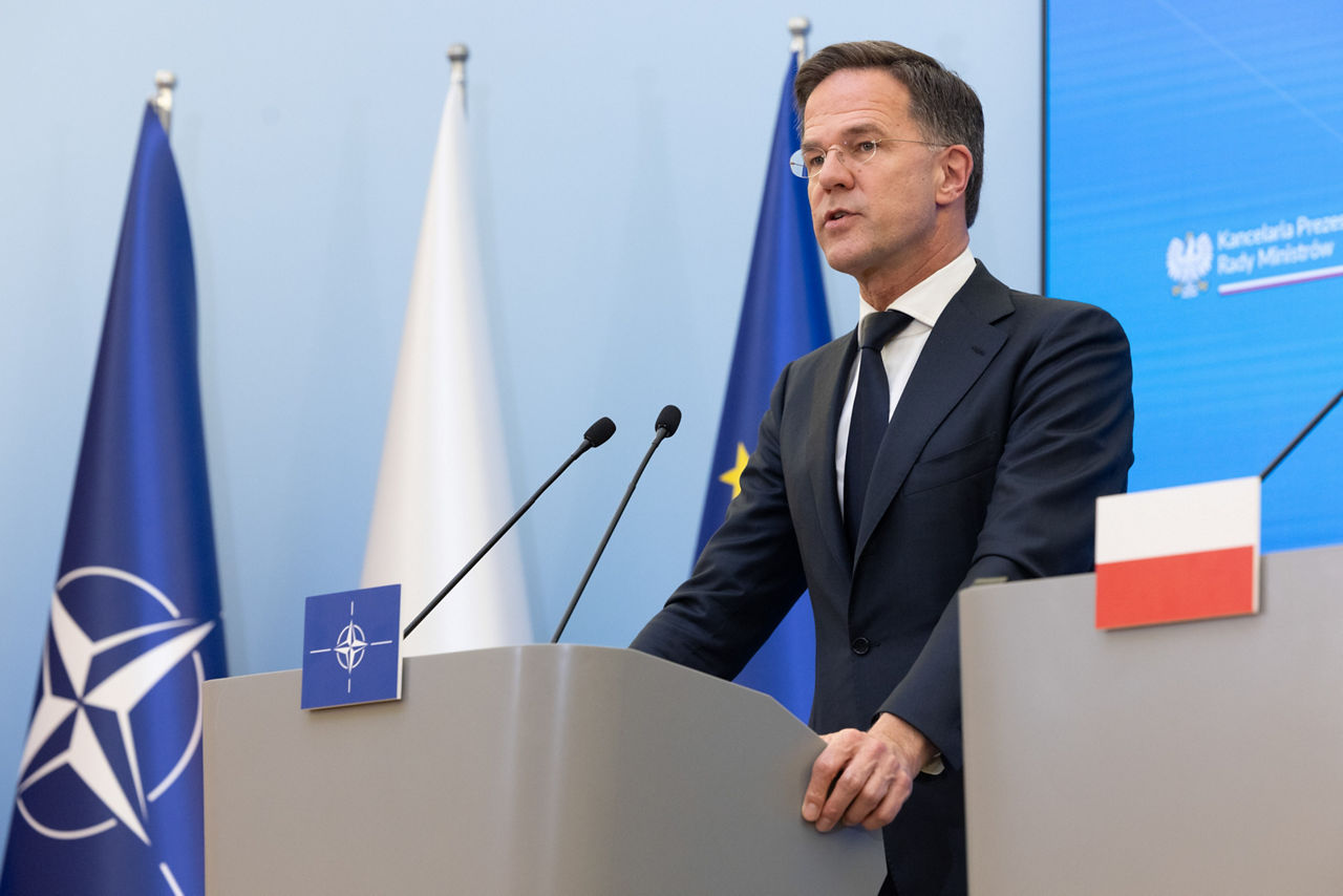 NATO Secretary General Mark Rutte  with Prime Minister Donald Tusk
