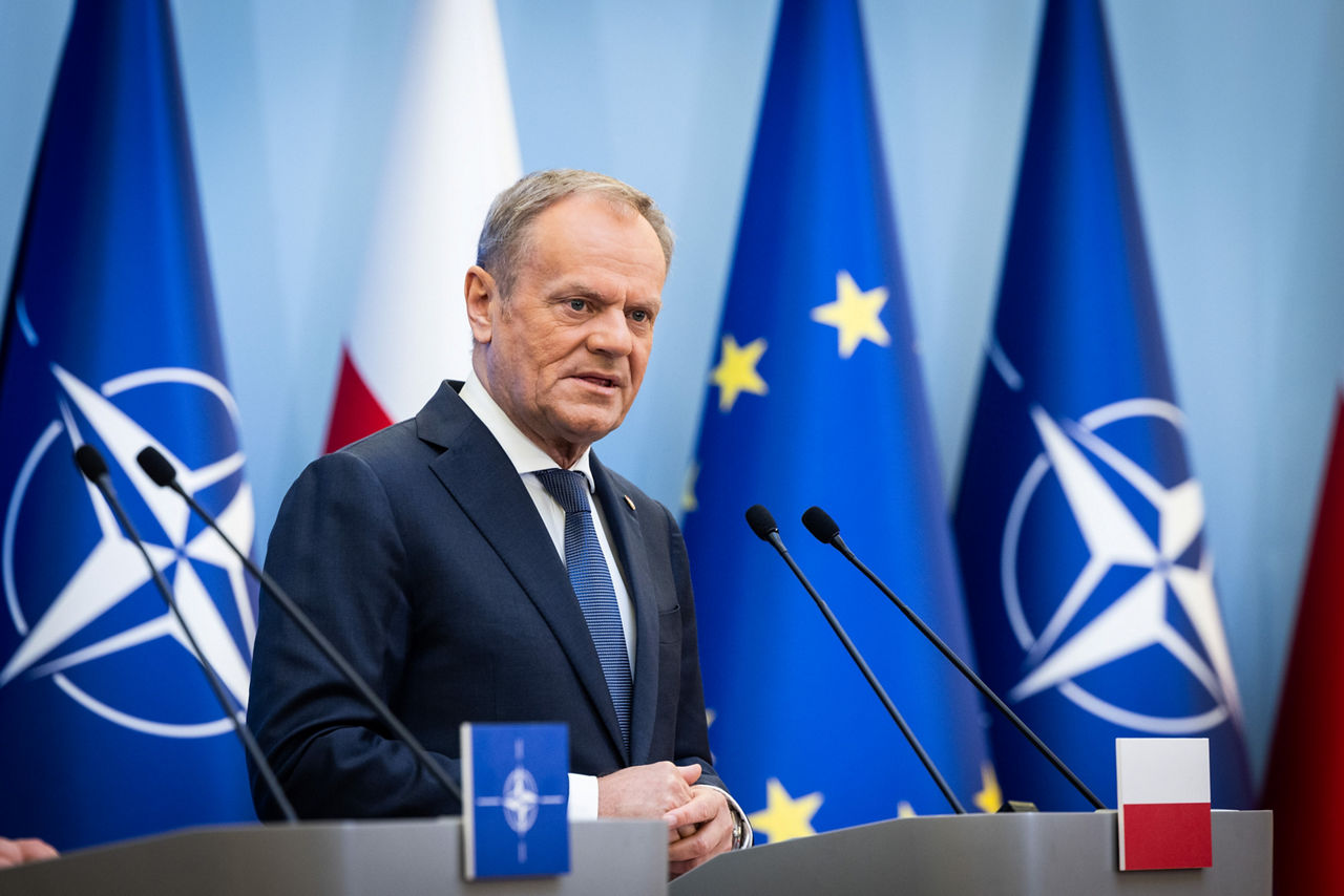 NATO Secretary General Mark Rutte  with Prime Minister Donald Tusk