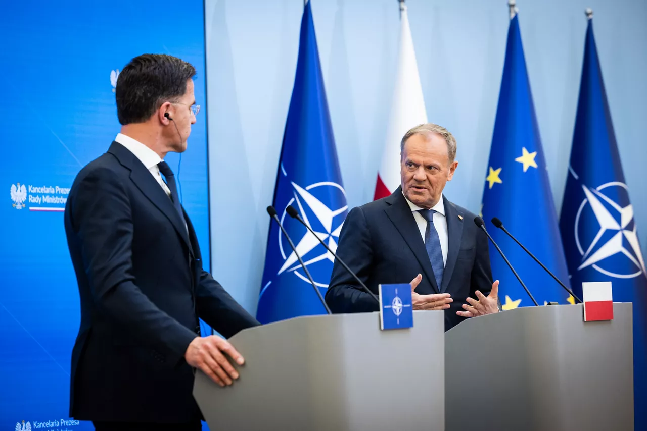 NATO Secretary General Mark Rutte  with Prime Minister Donald Tusk