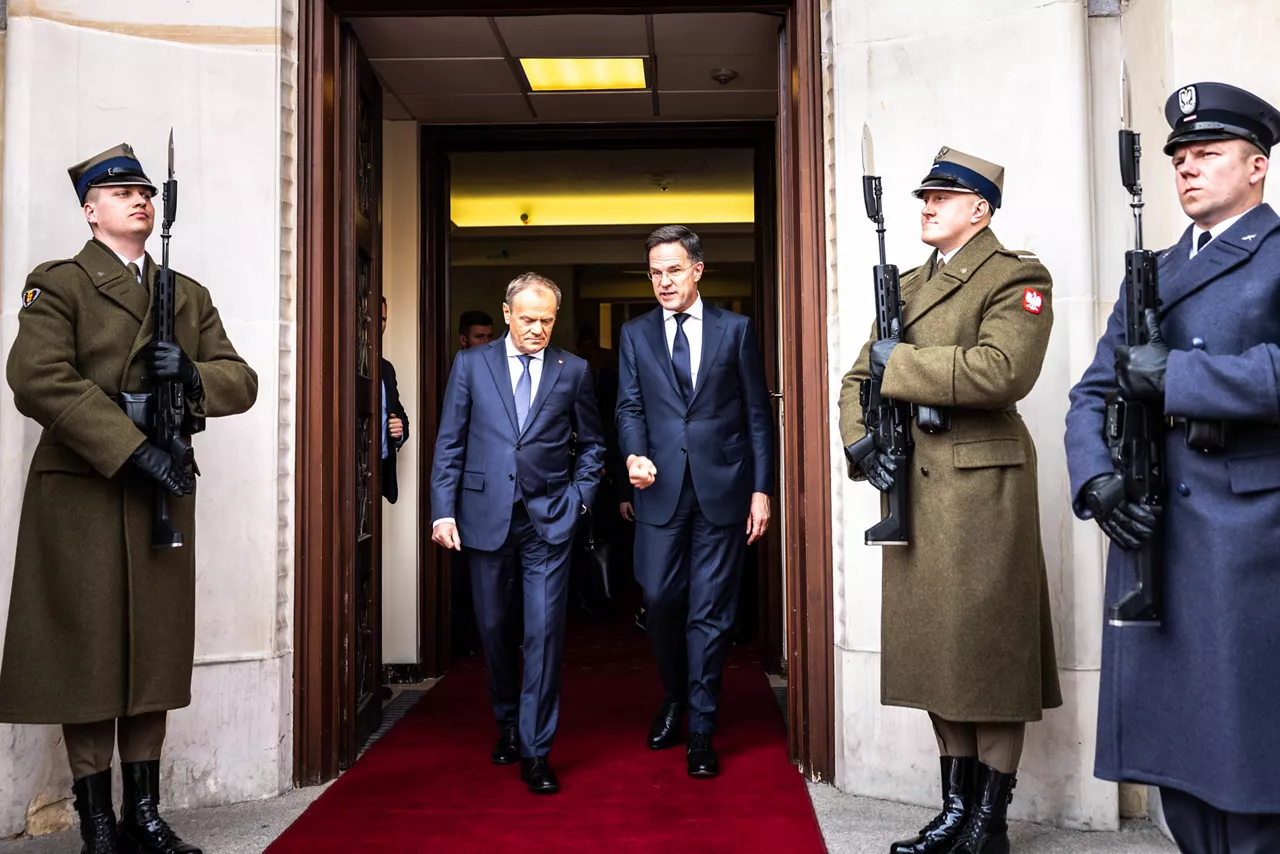 NATO Secretary General Mark Rutte  with Prime Minister Donald Tusk