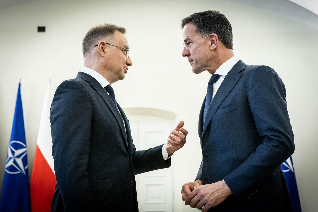 NATO Secretary General Mark Rutte meets with Andrzej Duda, President of Poland