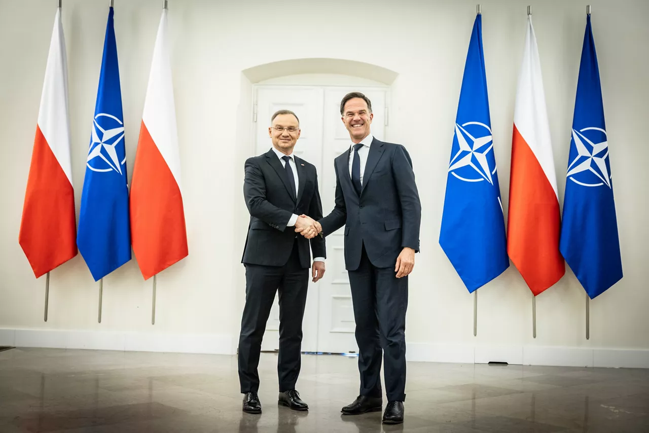NATO Secretary General Mark Rutte meets with Andrzej Duda, President of Poland