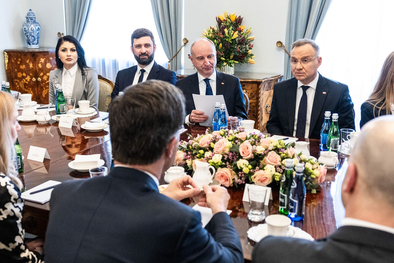 NATO Secretary General Mark Rutte meets with Andrzej Duda, President of Poland
