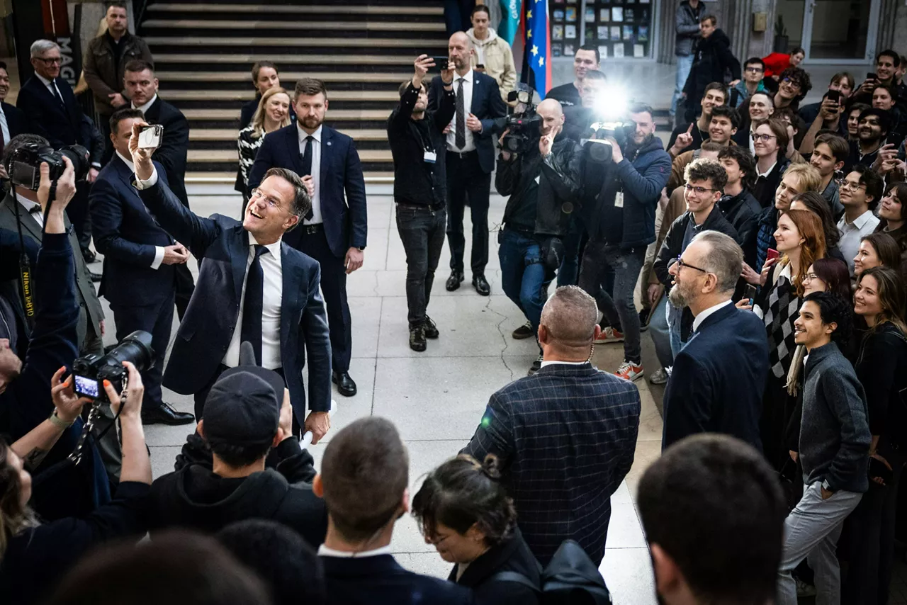 NATO Secretary General Mark Rutte at the Warsaw School of Economics