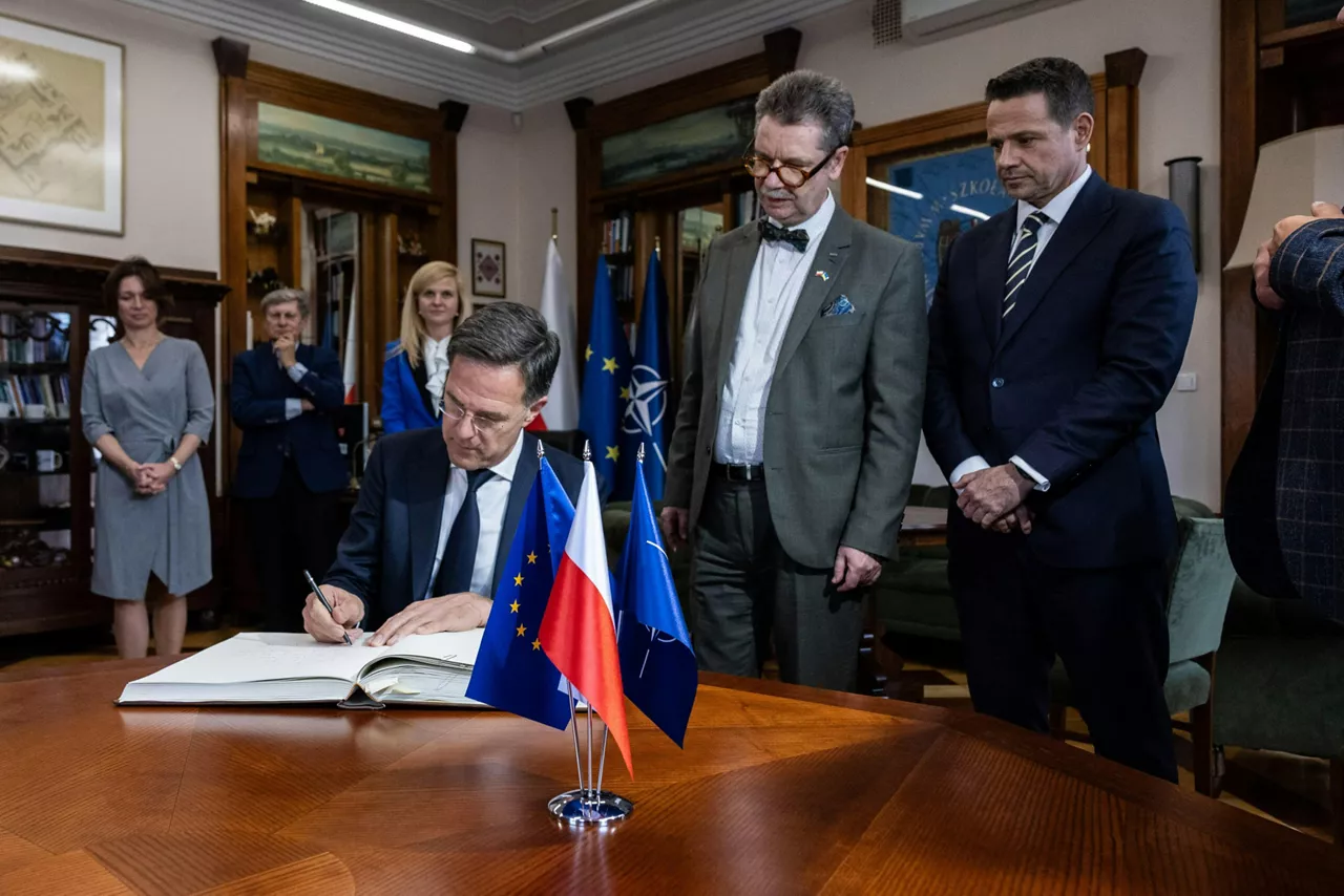 NATO Secretary General Mark Rutte at the Warsaw School of Economics