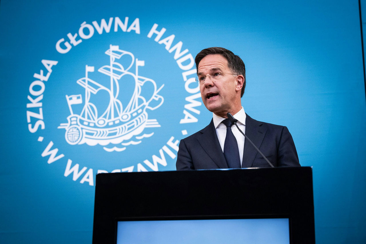 NATO Secretary General Mark Rutte at the Warsaw School of Economics