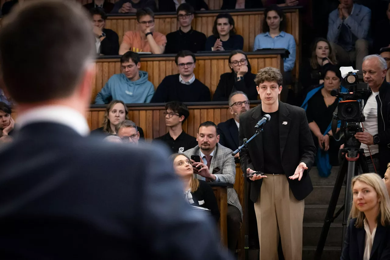 NATO Secretary General Mark Rutte at the Warsaw School of Economics
