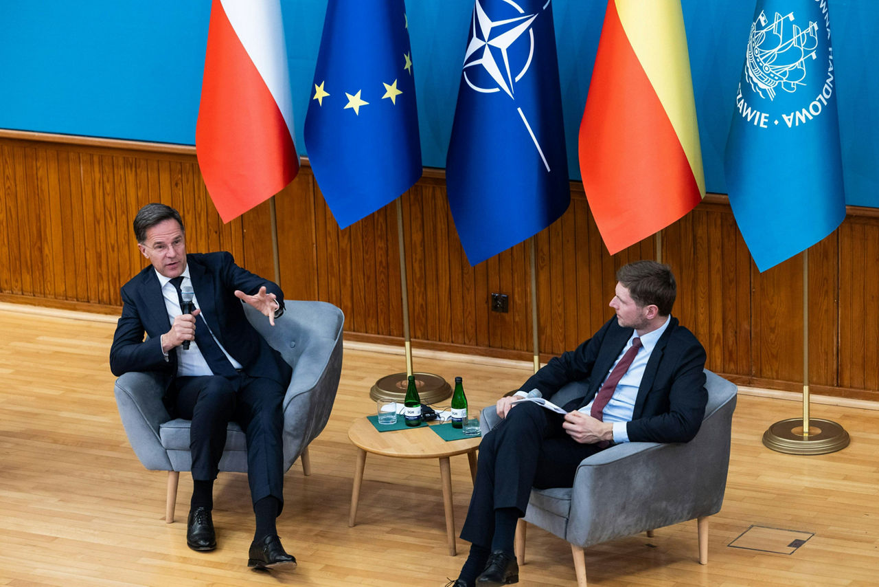 NATO Secretary General Mark Rutte at the Warsaw School of Economics