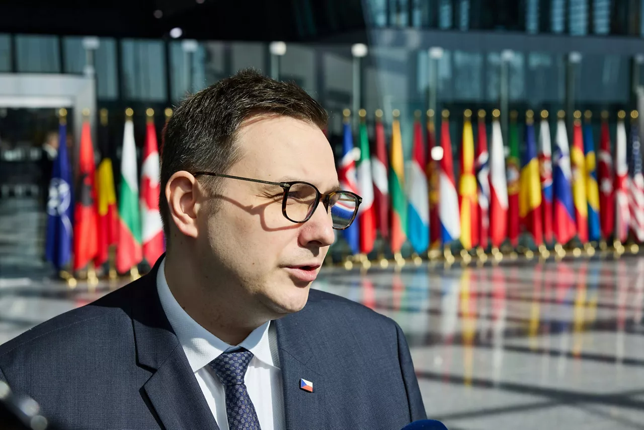 Minister of Foreign Affairs of Czechia, Jan Lipavský, arriving at the NATO Foreign Ministerial