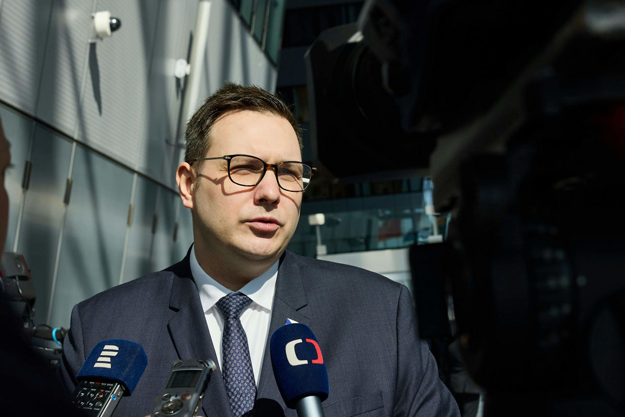 Minister of Foreign Affairs of Czechia, Jan Lipavský, arriving at the NATO Foreign Ministerial