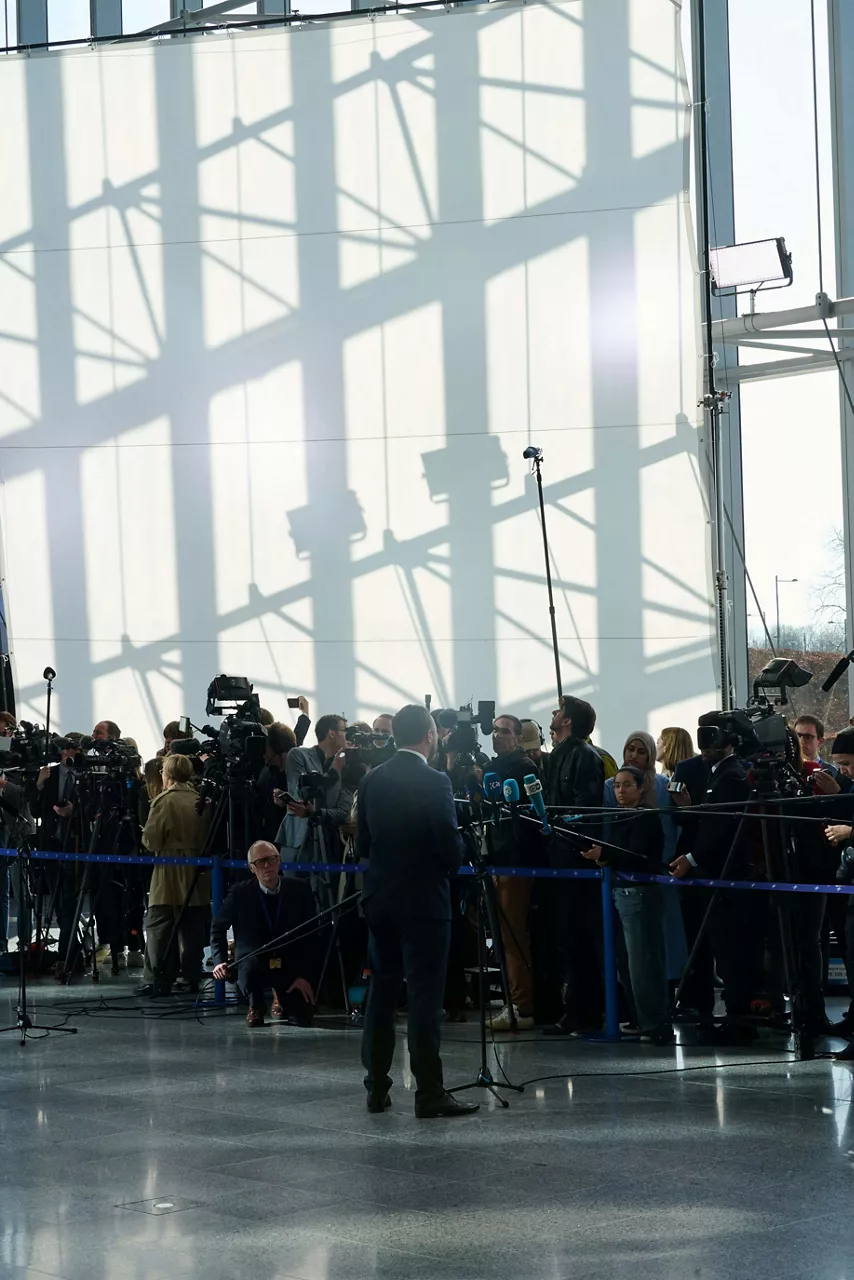 Arrivals at the NATO Foreign Ministerial Meeting