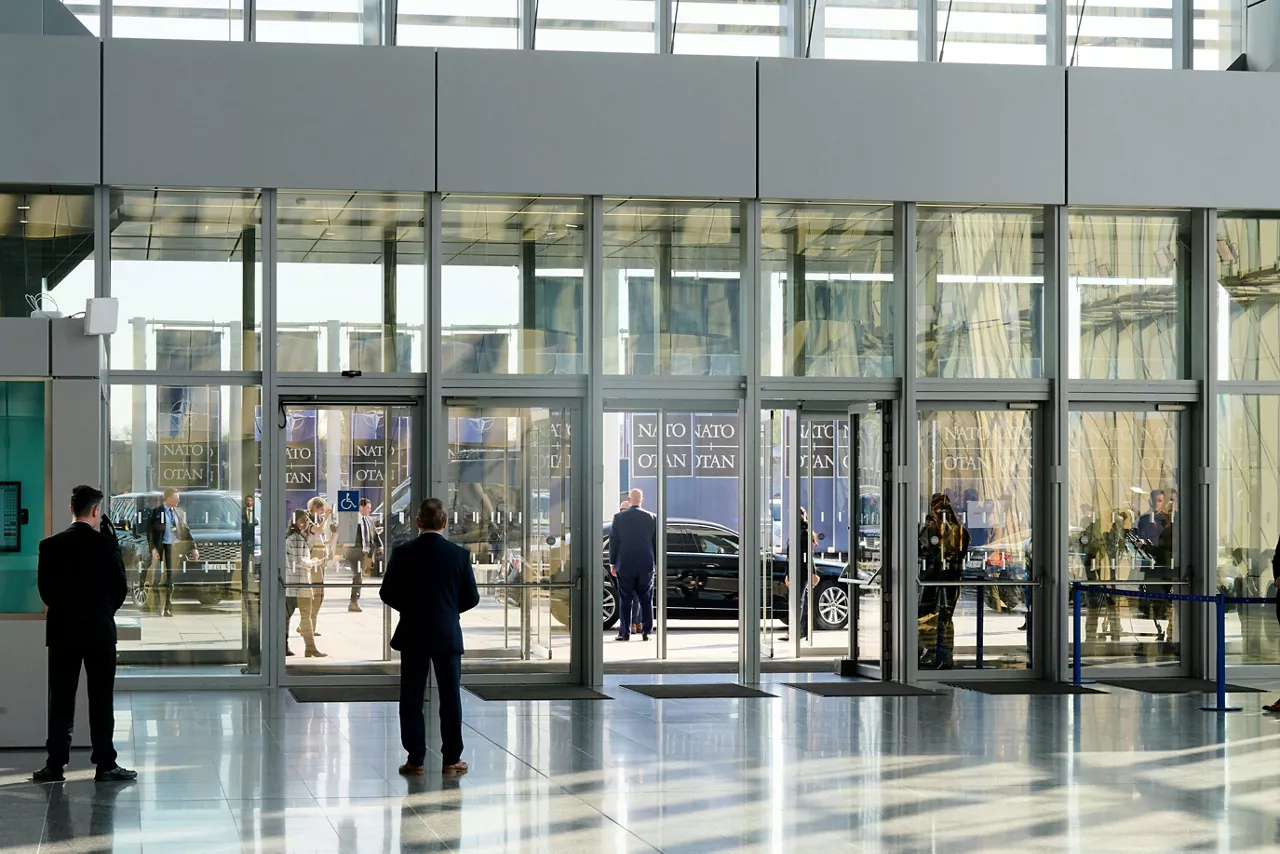 Arrivals at the NATO Foreign Ministerial Meeting