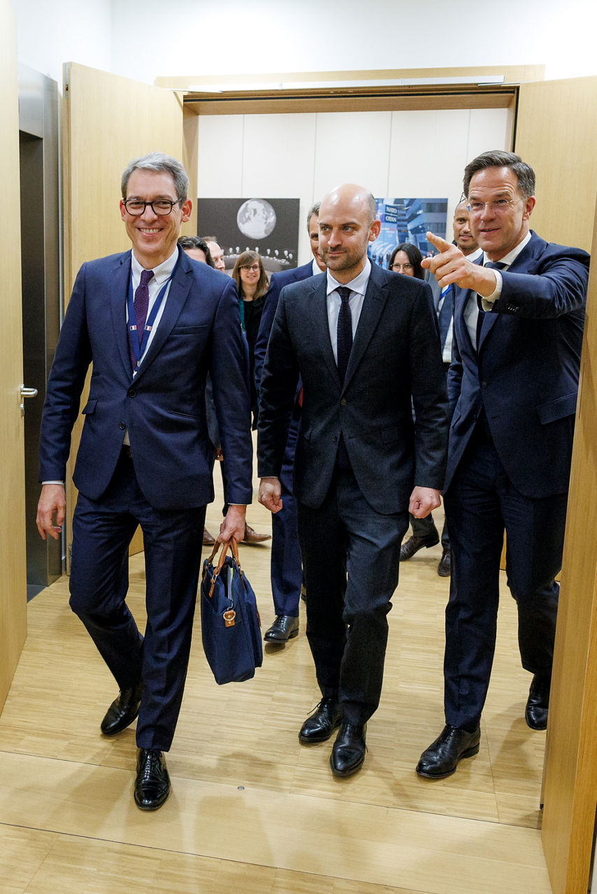 NATO Secretary General Mark Rutte and
Jean-Noël Barrot, Minister of Foreign Affairs of France
