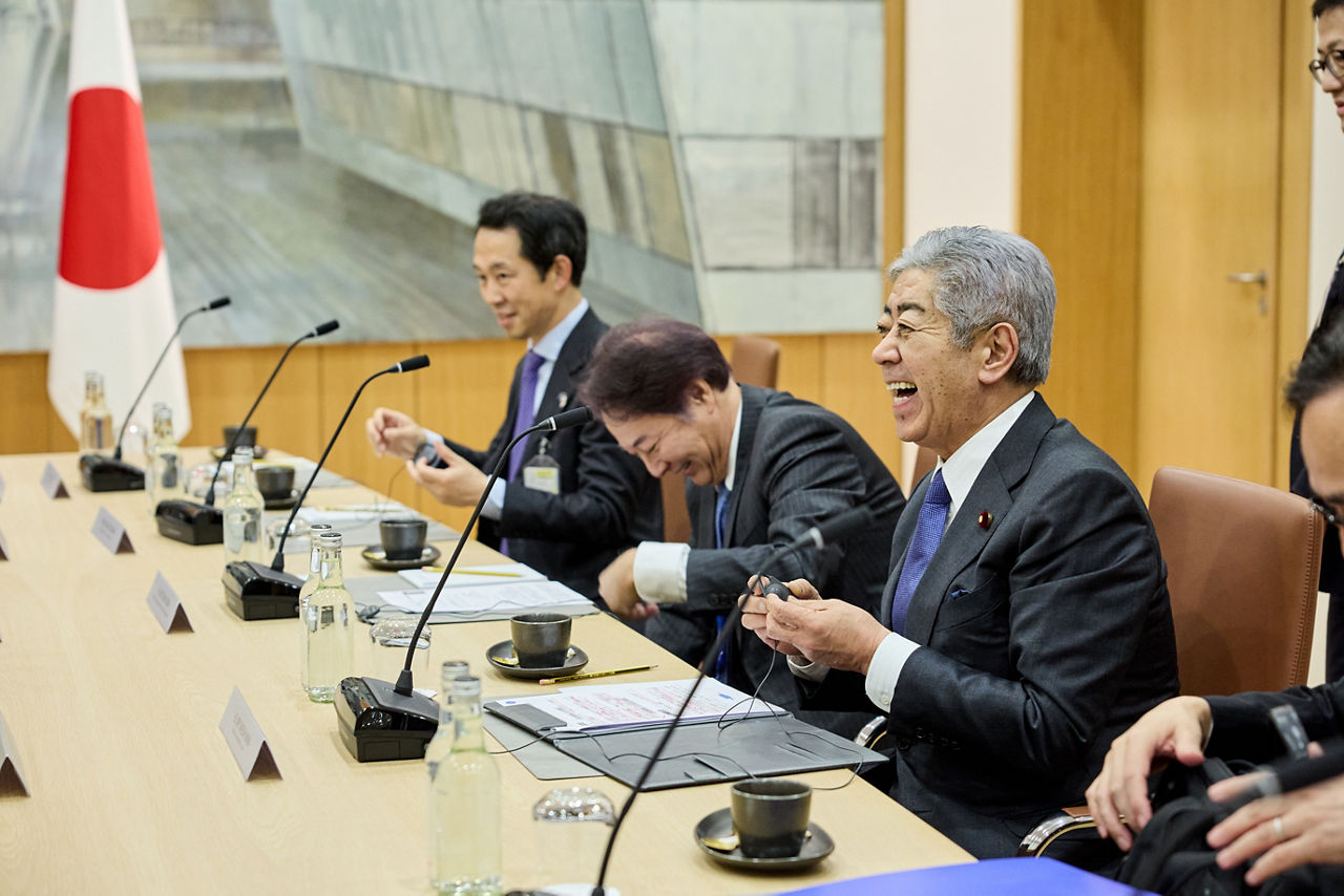 NATO Secretary General Mark Rutte  and Takeshi Iwaya (Minister of Foreign Affairs, Japan)