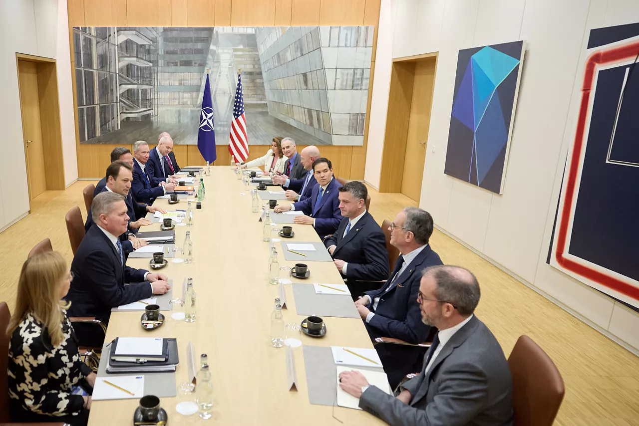 Bilateral meeting between NATO Secretary General Mark Rutte and Marco Rubio (US Secretary of State)