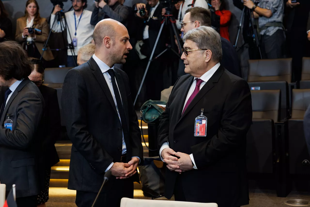  Jean-Noël Barrot (Minister of Foreign Affairs, France) and Emil Hurezeanu (Minister of Foreign Affairs, Romania)