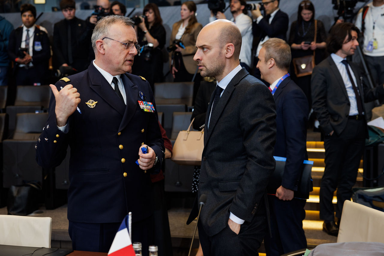 Supreme Allied Commander Transformation, Admiral Pierre Vandier and Jean-Noël Barrot (Minister of Foreign Affairs, France)