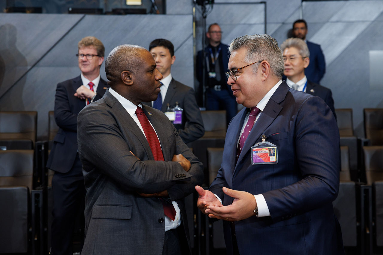 David Lammy (UK Foreign Secretary) and Taha Macpherson (Deputy Chief Executive, Ministry of Foreign Affairs, New Zealand)