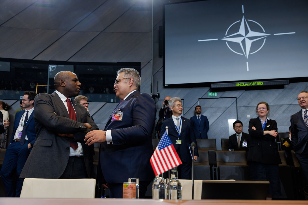 David Lammy (UK Foreign Secretary) and Taha Macpherson (Deputy Chief Executive, Ministry of Foreign Affairs, New Zealand)