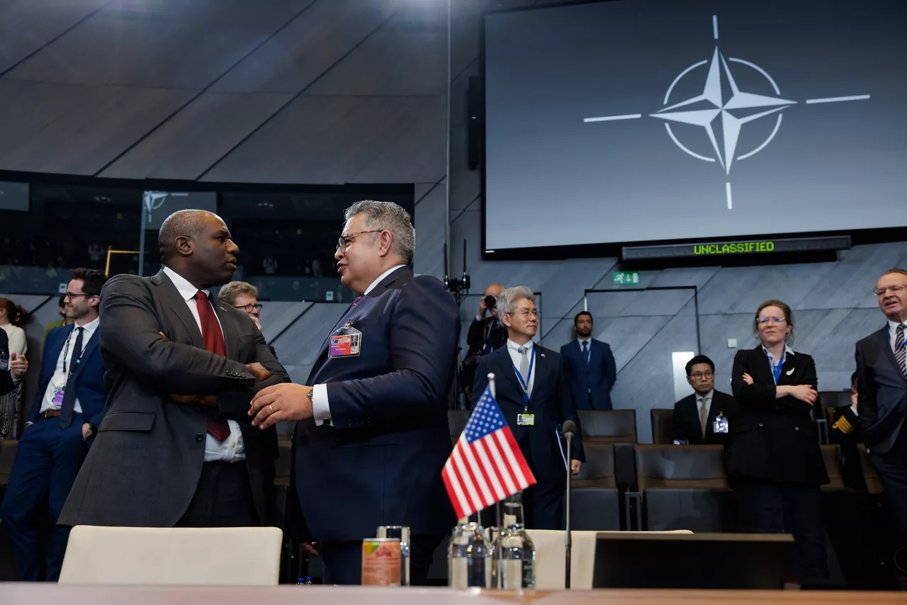 David Lammy (UK Foreign Secretary) and Taha Macpherson (Deputy Chief Executive, Ministry of Foreign Affairs, New Zealand)