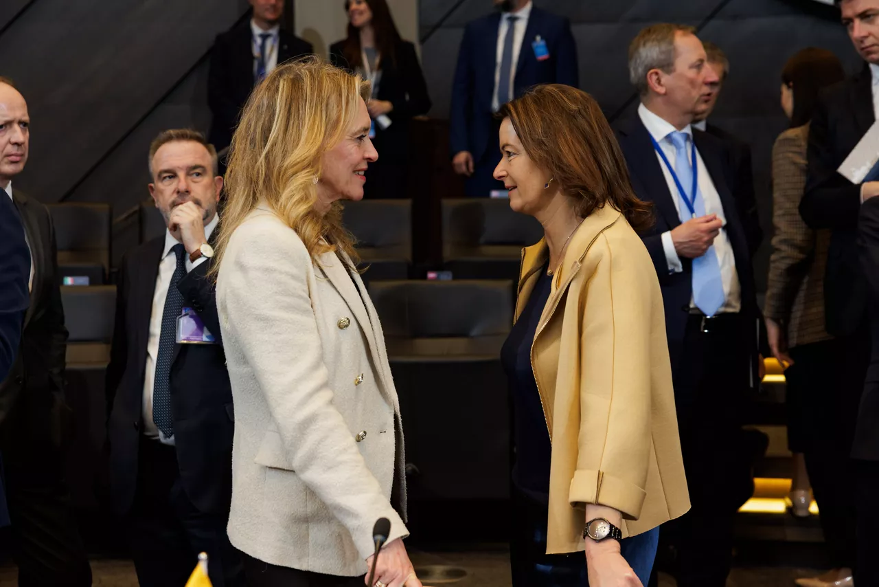 Þorgerður Katrín Gunnarsdóttir (Minister of Foreign Affairs, Iceland) and Tanja Fajon (Minister of Foreign Affairs, Slovenia) 