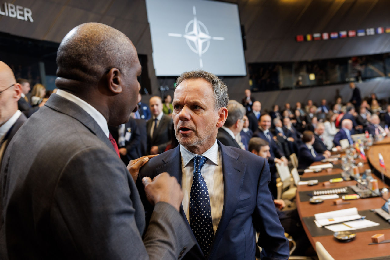 David Lammy (UK Foreign Secretary)f and Caspar Veldkamp (Minister of Foreign Affairs, Netherlands)