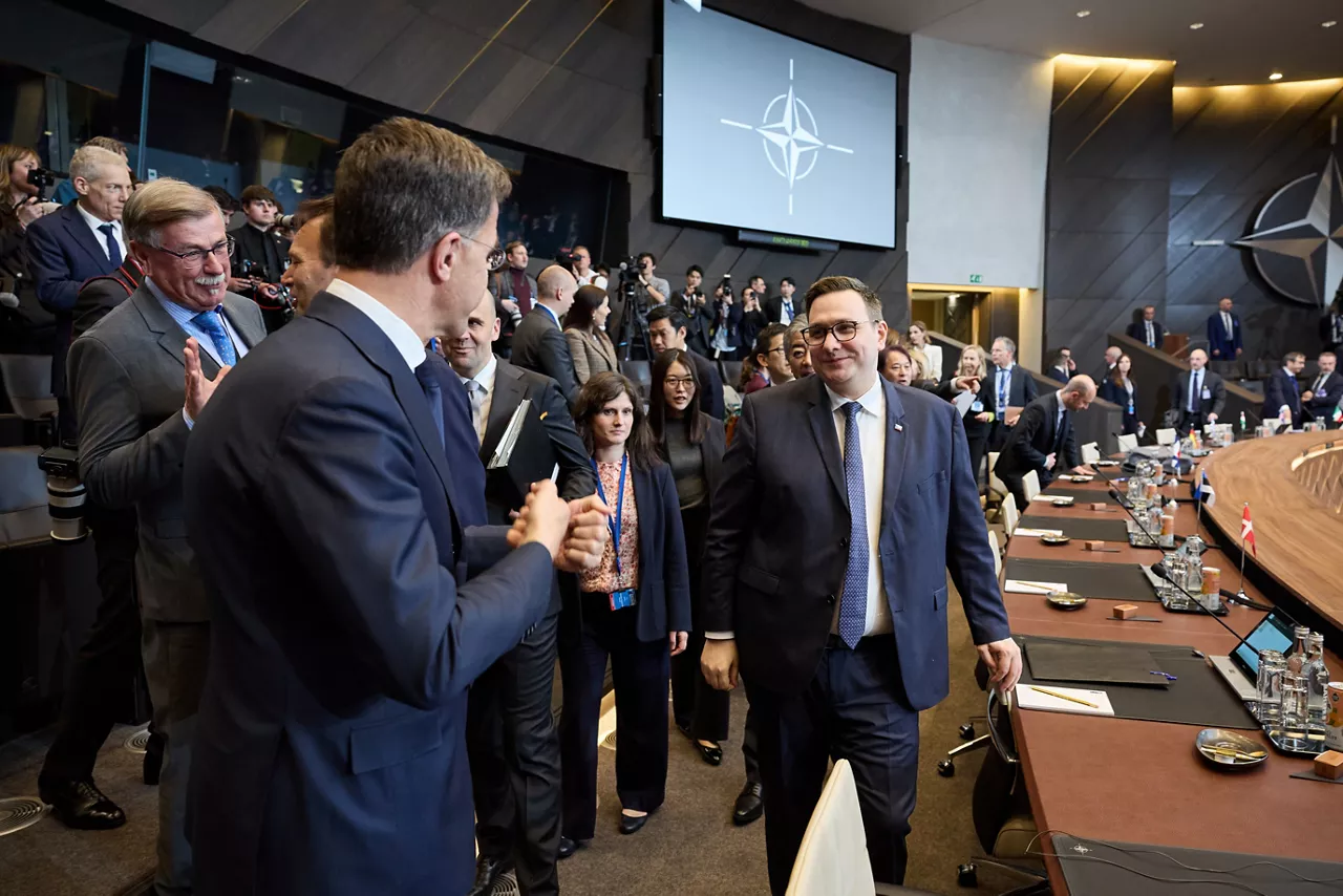 NATO Secretary General Mark Rutte and Jan Lipavský (Minister of Foreign Affairs, Czechia) 