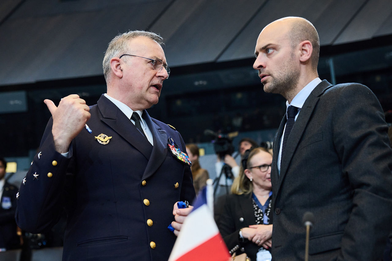 Supreme Allied Commander Transformation, Admiral Pierre Vandier and Jean-Noël Barrot (Minister of Foreign Affairs, France)