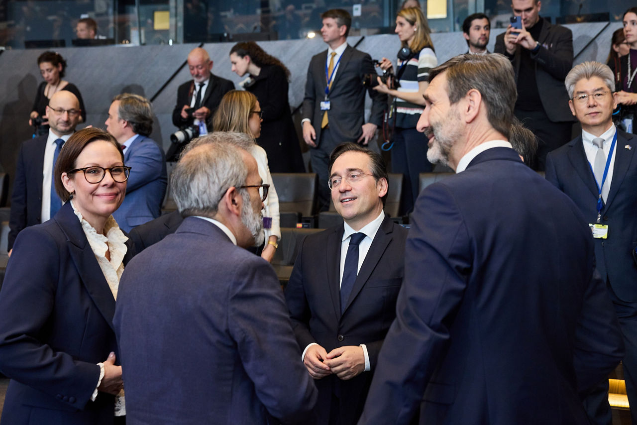 Maria Malmer Stenergard (Minister of Foreign Affairs, Sweden) and José Manuel Albares Bueno (Minister of Foreign Affairs, Spain)
