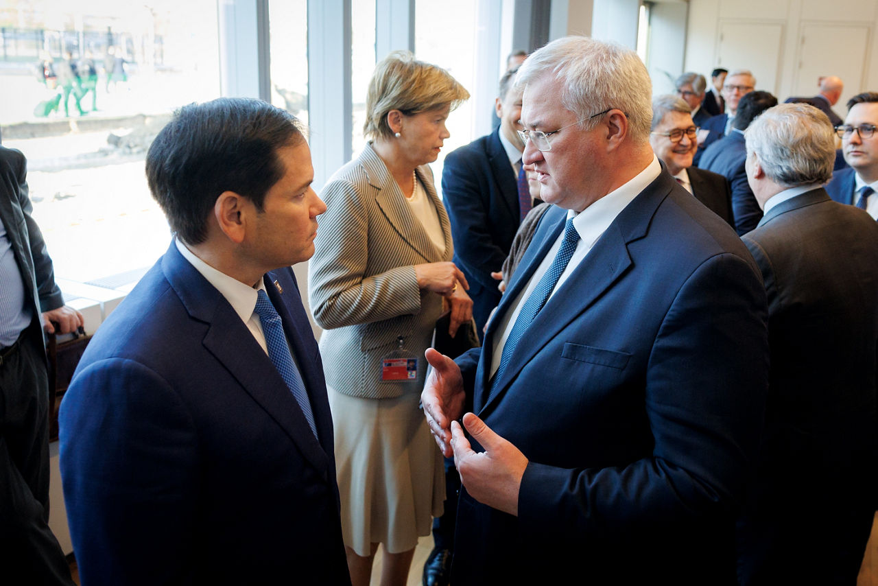 Marco Rubio, US Secretary of State and Andrii Sybiha, Minister of Foreign Affairs, Ukraine