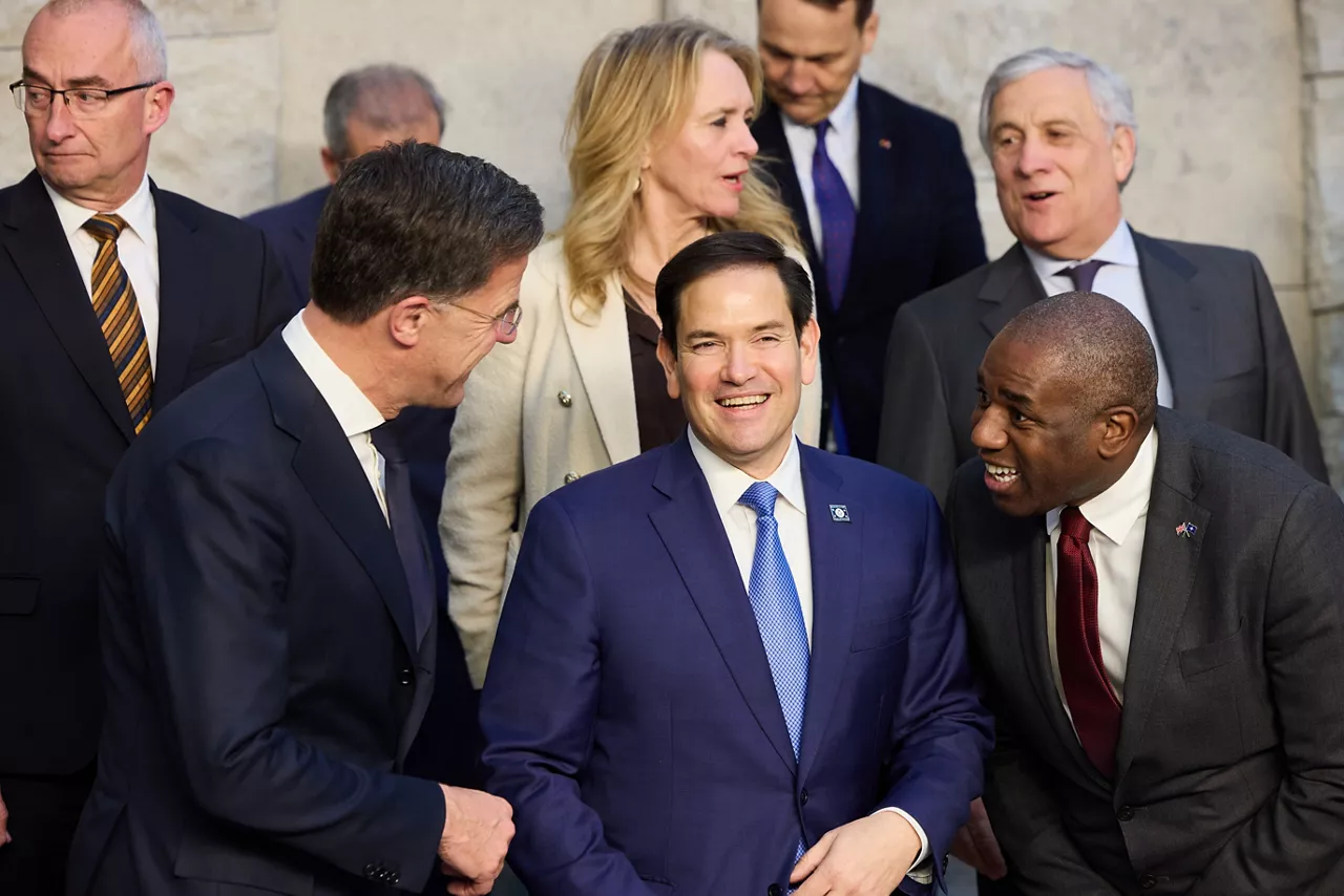 NATO Secretary General Mark Rutte, Marco Rubio (US Secretary of State) and David Lammy (UK Foreign Secretary)