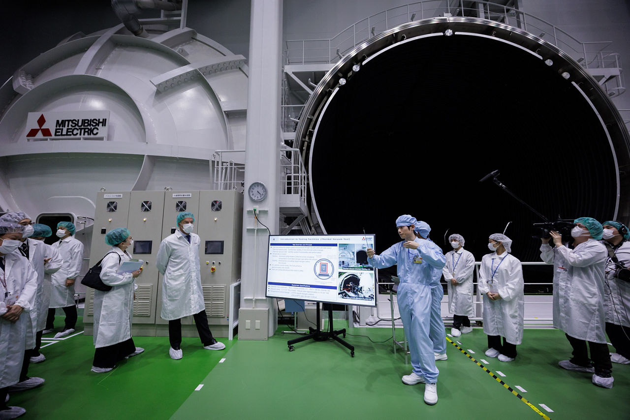 NATO Secretary General Mark Rutte visitis Mitsubishi Electric Kamakura Works