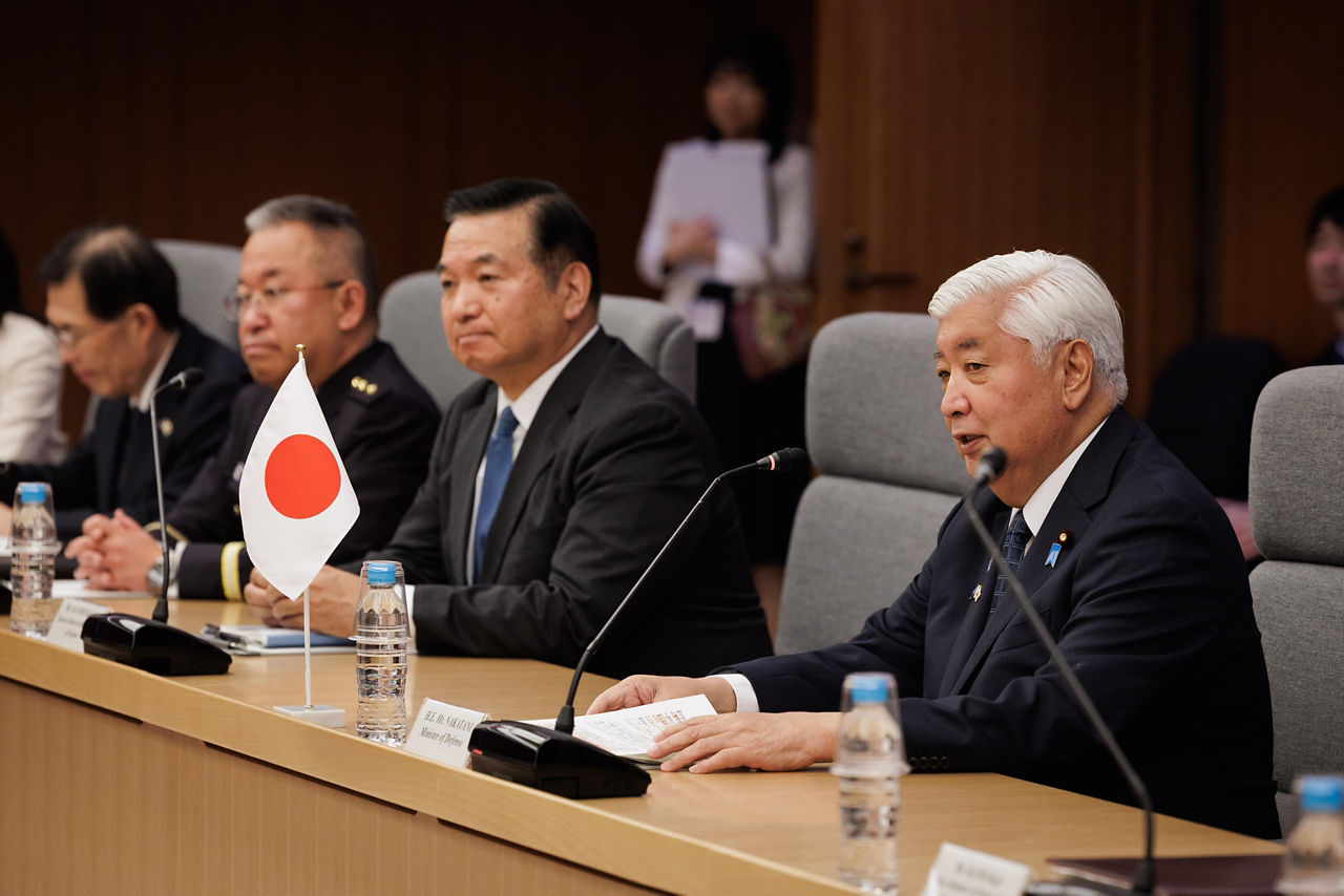 NATO Secretary General Mark Rutte meets with the Minister of Defence of Japan, Gen Nakatani