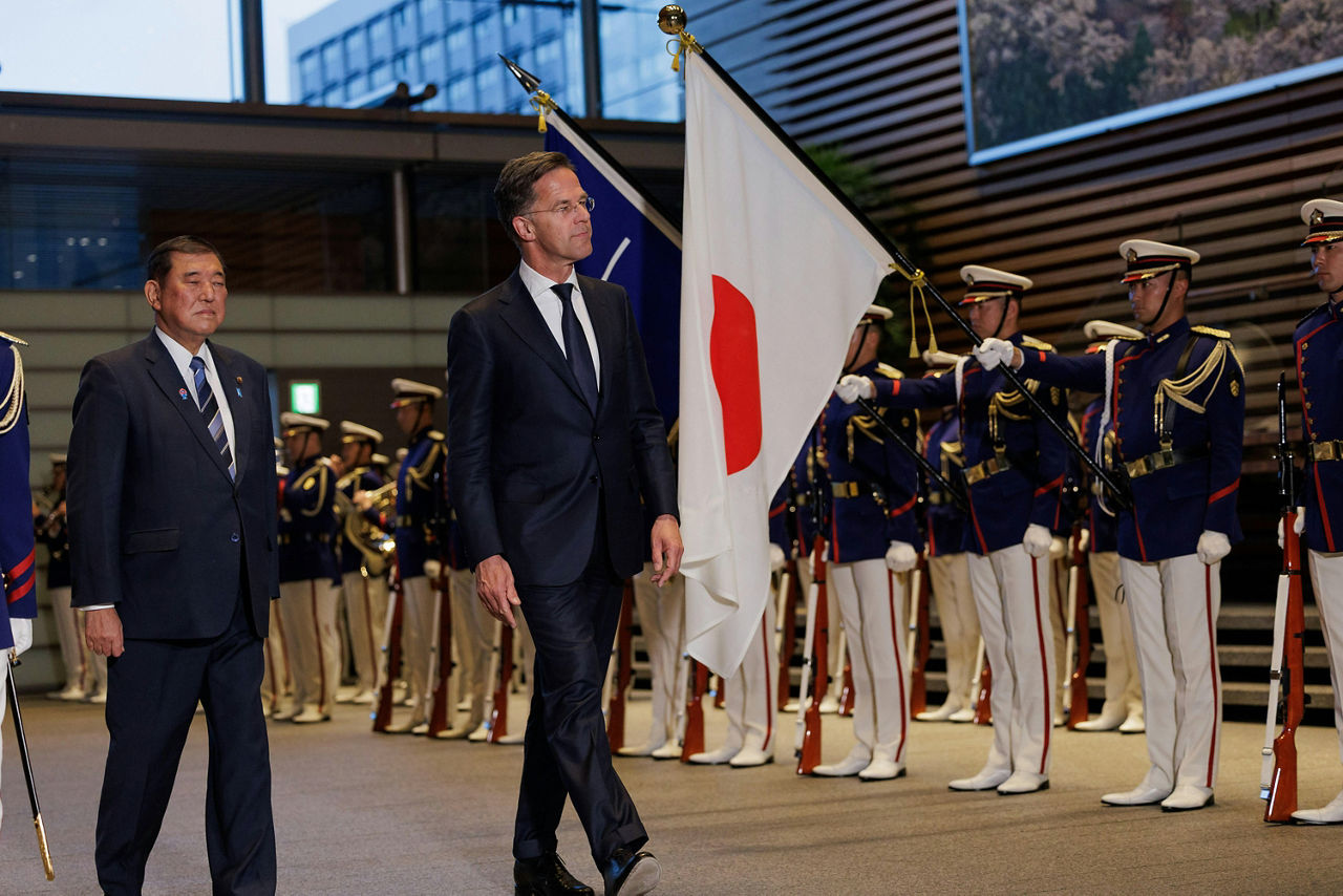 NATO Secretary General Mark Rutte meets the Prime Minister of Japan, Shigeru Ishiba