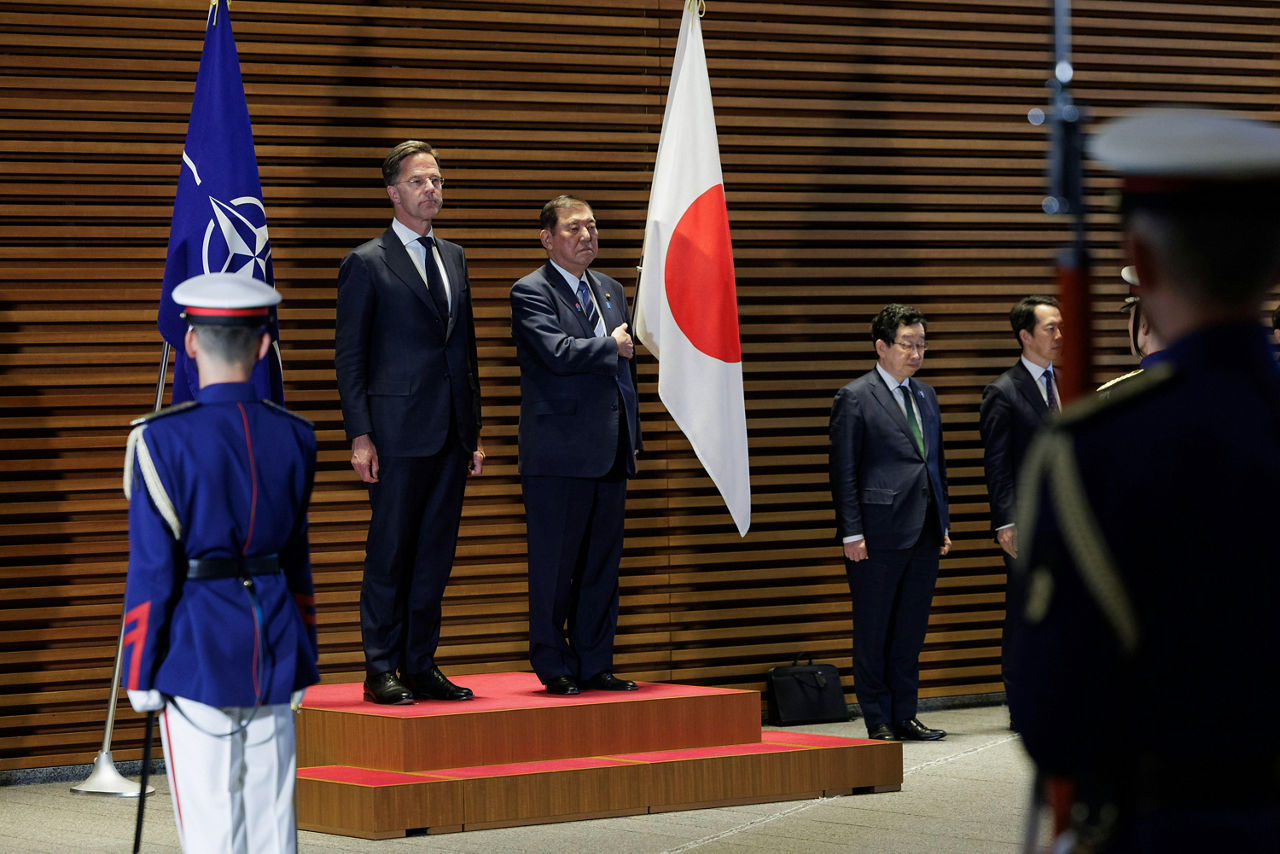 NATO Secretary General Mark Rutte meets the Prime Minister of Japan, Shigeru Ishiba