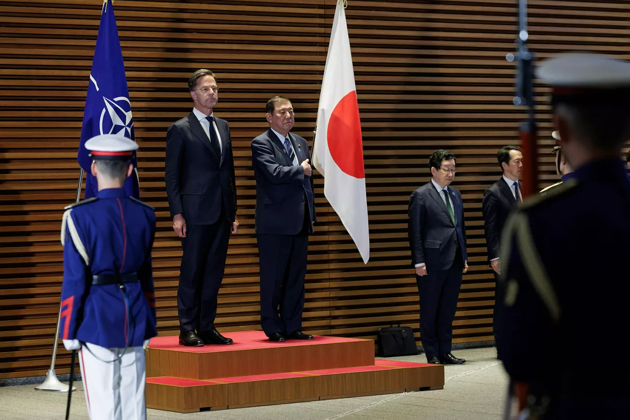 NATO Secretary General Mark Rutte meets the Prime Minister of Japan, Shigeru Ishiba