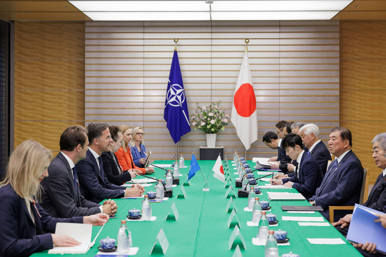 NATO Secretary General Mark Rutte meets the Prime Minister of Japan, Shigeru Ishiba