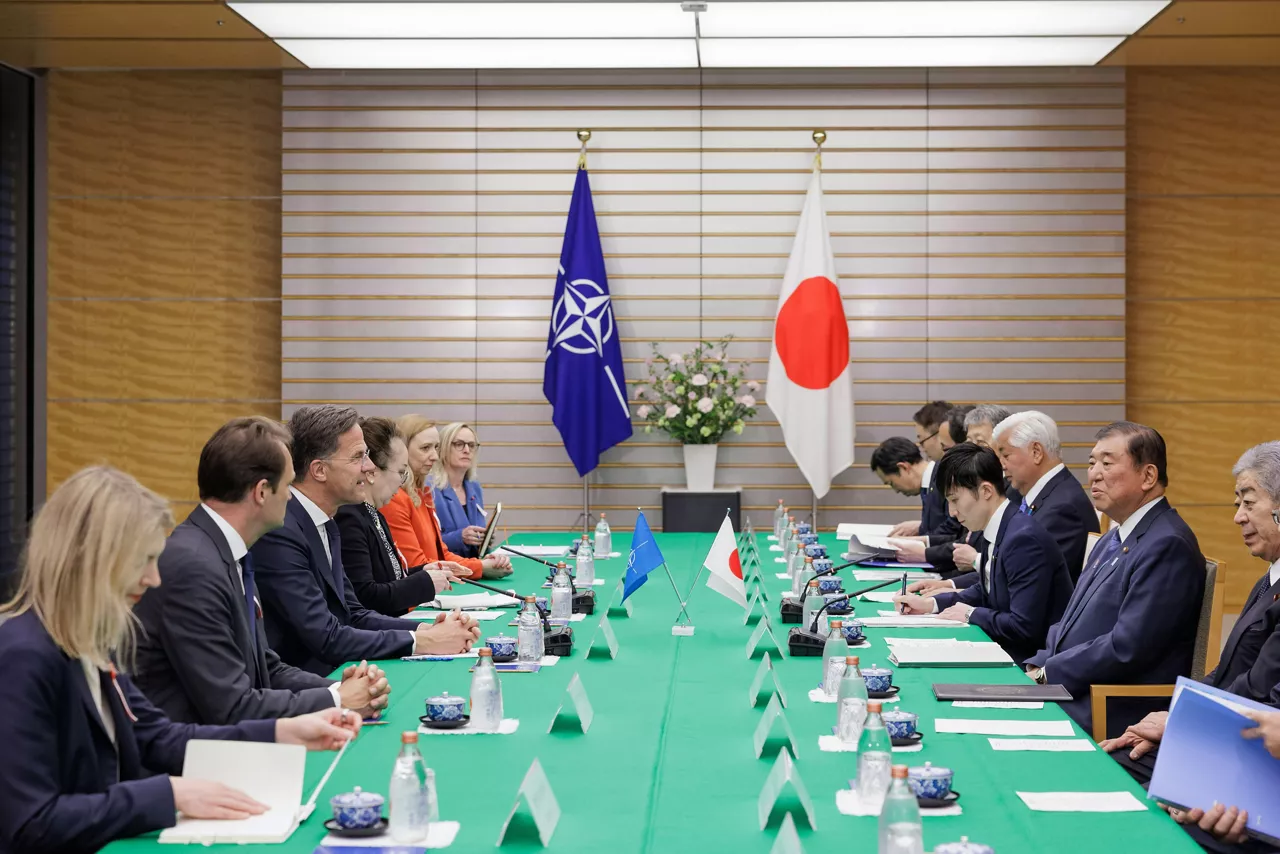 NATO Secretary General Mark Rutte meets the Prime Minister of Japan, Shigeru Ishiba